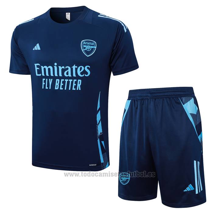 Chandal del Arsenal Manga Corta 2024-2025 Azul - Pantalon Corto
